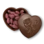 Čokoládové srdce z mléčné čokolády s dražovanými mandlemi, 250g - Druh čokolády: Ruby