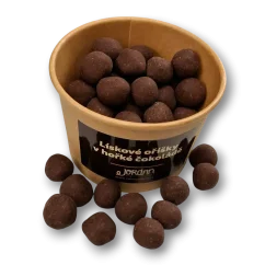 Lískové oříšky v hořké čokoládě, 100g