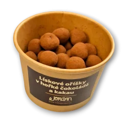 Lískové oříšky v hořké čokoládě a kakau, 100g