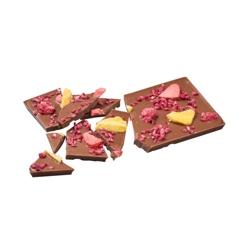 Lámanka - Mléčná, 100g - Posyp: Ovoce