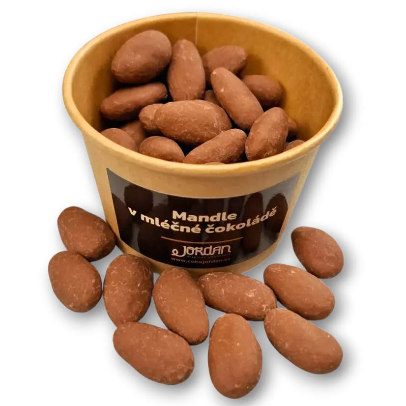 Mandle v mléčné čokoládě, 100g