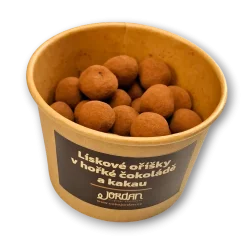 Lískové oříšky v hořké čokoládě a kakau, 100g