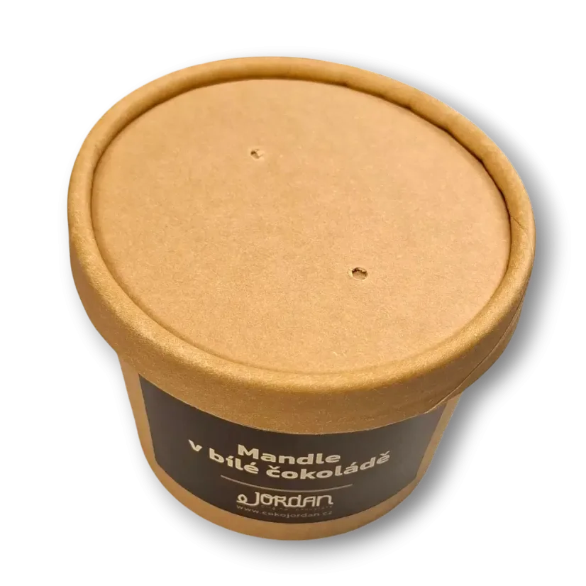 Mandle v bílé čokoládě, 100g