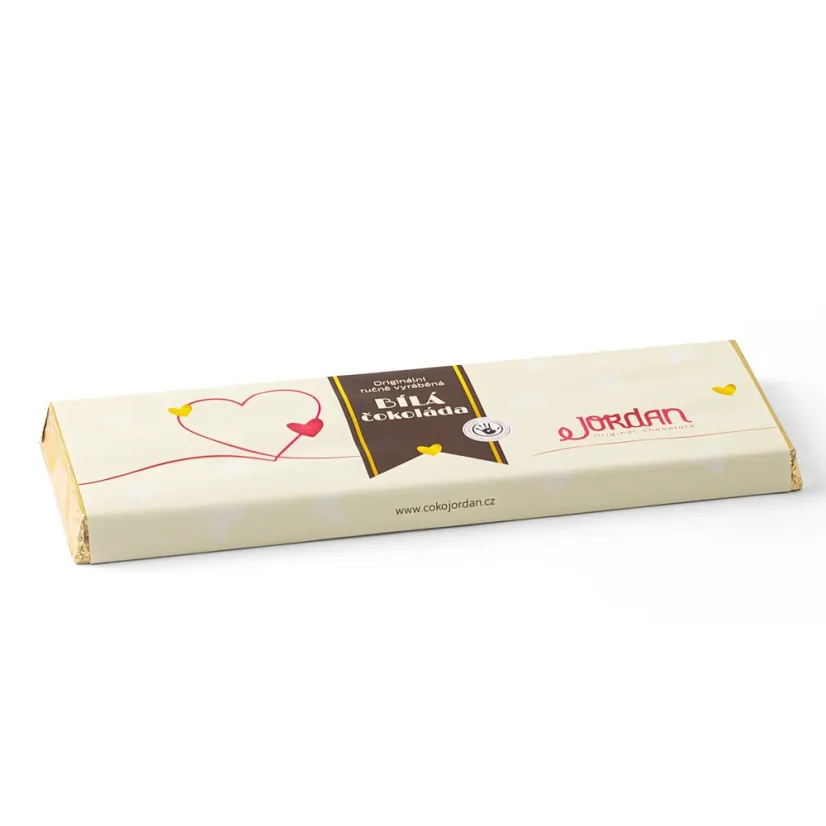 Velká čokoláda - Bílá, 250g - Vzhled/Obal: Srdce