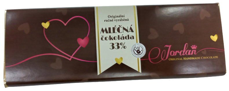 Velká čokoláda - Mléčná, 250g - Vzhled/Obal: Srdce