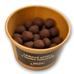 Lískové oříšky v hořké čokoládě, 100g