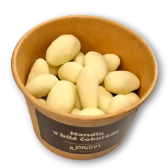 Mandle v bílé čokoládě, 100g