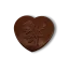 Čokoládové srdce z mléčné čokolády s dražovanými mandlemi, 250g