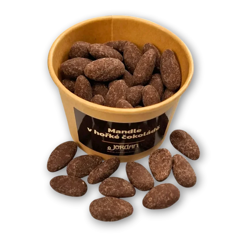 Mandle v hořké čokoládě, 100g