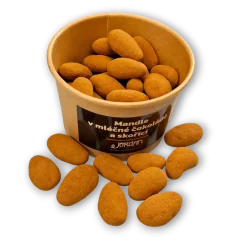 Mandle v mléčné čokoládě a skořici, 100g